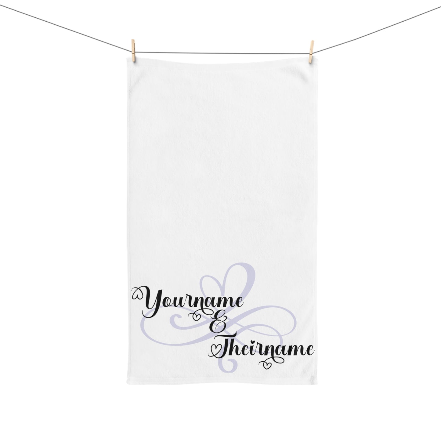 Custom Hand Towel and Wash Cloth Set